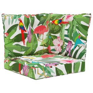 vidaXL Coj&iacute;n para sof&aacute; de exterior 3 pcs de colores Poli&eacute;ster