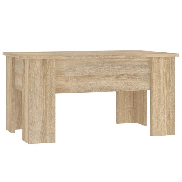 vidaXL Mesa de centro madera de ingeniería roble Sonoma 79x49x41 cm