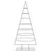 vidaXL Árbol de Navidad para decoración metal negro 210 cm