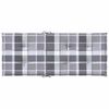 vidaXL Coj&iacute;n silla jard&iacute;n respaldo alto 6 uds cuadros gris 120x50x3 cm