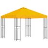 vidaXL Cenador 3 x 3 m Amarillo Poli&eacute;ster y Acero 190 gsm