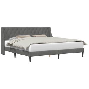 vidaXL Estructura de cama Gris oscuro 180 x 200 cm Terciopelo