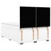 vidaXL Cama box spring con colch&oacute;n cuero sint&eacute;tico blanco 160x200 cm