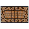 vidaXL Felpudo rectangular de goma y fibra de coco 45x75 cm