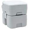 vidaXL Inodoro de Camping Gris y 41,5 x 36,5 x 42 cm Polietileno