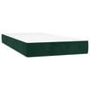 vidaXL Cama box spring con colch&oacute;n terciopelo verde oscuro 120x190 cm