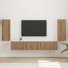vidaXL Conjunto de mueble de TV 4 pcs Roble artesanal