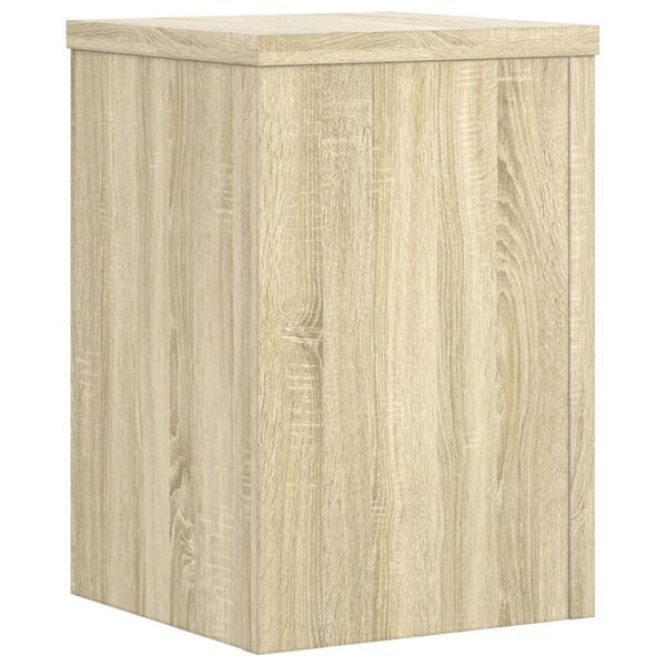 vidaXL Soportes de plantas 2 uds madera roble Sonoma 20x20x30 cm