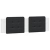 vidaXL Cabecero de cama acolchado Zadar cuero sint&eacute;tico negro blanco 180 cm