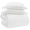 vidaXL Juego de Edred&oacute;n con almohada 3 pcs Pluma de pato