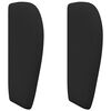 vidaXL Oreja de cabecero Negro 40 x 23 x 6 cm tela