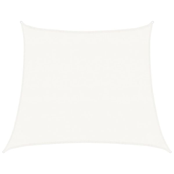 vidaXL Toldo de vela HDPE blanco 160 g/m&sup2; 4/5x4 m