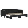 vidaXL Sof&aacute; cama nido terciopelo negro 80x200 cm