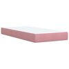 vidaXL Cama box spring con colch&oacute;n terciopelo rosa 90x190 cm