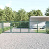 vidaXL Puerta de jard&iacute;n de malla verde 500x125 cm acero galvanizado