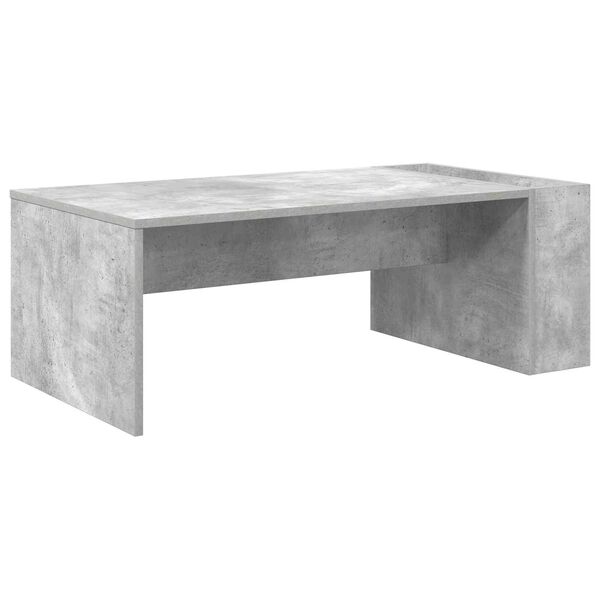 vidaXL Mesa de Caf&eacute; Gris Concreto 95 x 50 x 34 cm Madera de ingenier&iacute;a