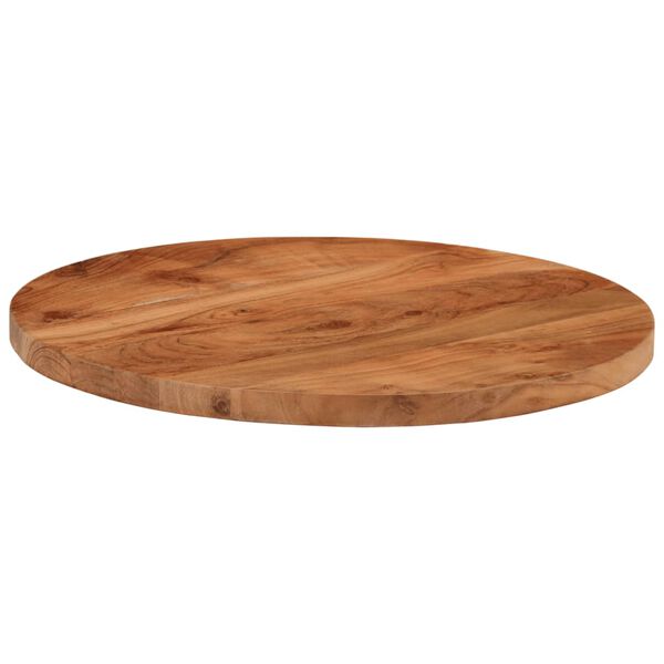 vidaXL Tablero de mesa redondo madera maciza de acacia &Oslash;60x3,8 cm