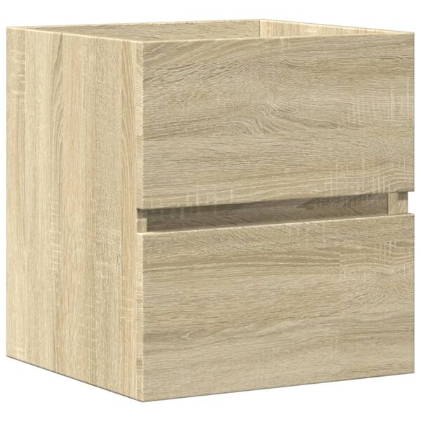 vidaXL Armario de lavabo madera ingeniería roble Sonoma 41x38,5x45 cm