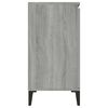 vidaXL Aparador de madera contrachapada gris Sonoma 102x35x70 cm