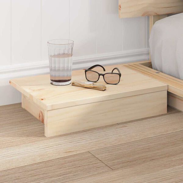 vidaXL Estructura de cama Marr&oacute;n 150 x 200 cm Madera