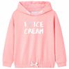 Sudadera con capucha de ni&ntilde;os rosa brillante 140