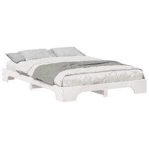 vidaXL Estructura de cama 140 x 210 cm Madera de pino macizo