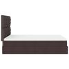 vidaXL Estructura cama otomana colch&oacute;n tela marr&oacute;n oscuro 140x190cm