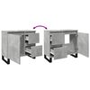 vidaXL Mueble de lavabo madera ingenier&iacute;a gris hormig&oacute;n 65x33x60 cm
