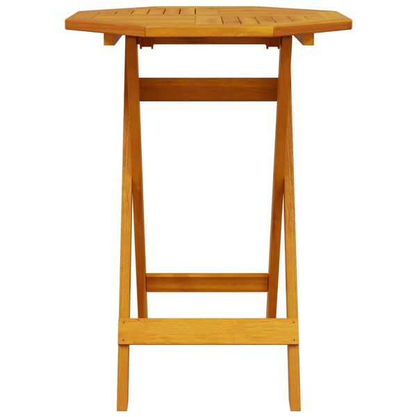 vidaXL Juego bistr&oacute; pleglable 3 piezas madera maciza acacia