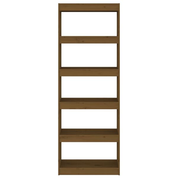 vidaXL Estanter&iacute;a/divisor de espacios pino marr&oacute;n miel 60x30x167,5 cm