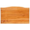 vidaXL Mesa Consola Natural 50,5 x 30 x 75,5 cm Madera de Caoba S&oacute;lida