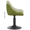 vidaXL Silla de comedor de terciopelo verde claro