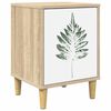 vidaXL Mesa de noche HANAU Roble Sonoma 36 x 33 x 50 cm