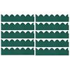 vidaXL Bordes de jard&iacute;n 10 unidades PP verde 65x15 cm