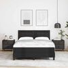 vidaXL Cama tipo Box Spring Negro 140 x 190 cm Cuero sint&eacute;tico