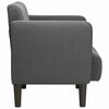 vidaXL Sill&oacute;n con reposabrazos gris oscuro 54 cm tejido de pana