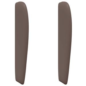 vidaXL Oreja de cabecero Canela PVC