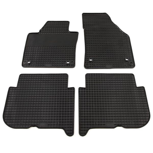 vidaXL Juego de alfombrillas de coche a medida goma 4 piezas VW Touran
