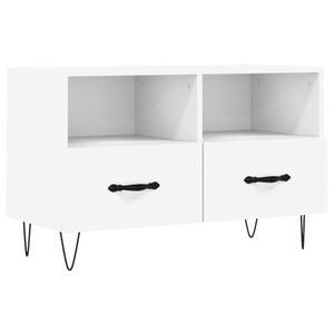 vidaXL Mueble para TV madera contrachapada blanco 80x36x50 cm