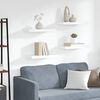 vidaXL Estantes flotantes de pared 4 uds blanco MDF 50x23x3,8 cm