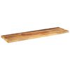 vidaXL Tablero de mesa rectangular madera mango rugosa 120x20x2,5 cm