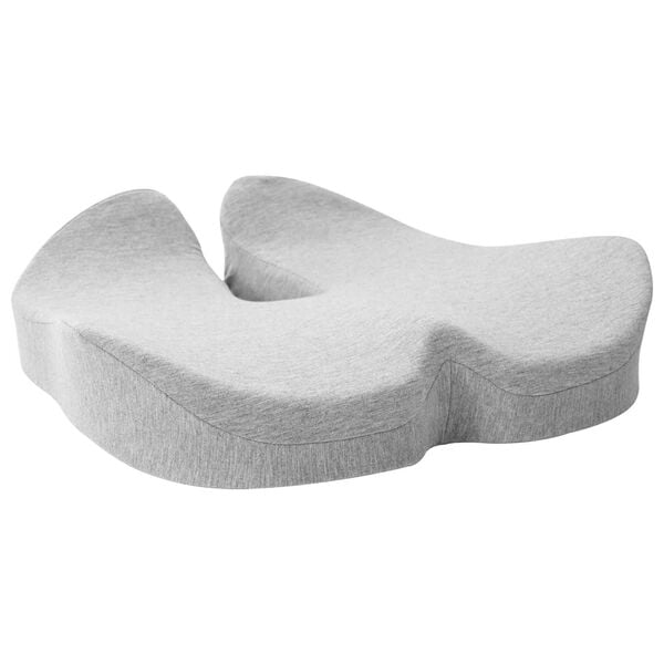 vidaXL Almohada para el asiento Gris Claro 50 x 43 x 10 cm