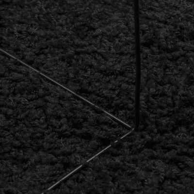 vidaXL Alfombra peluda de pelo largo moderna PAMPLONA negra 240x340 cm
