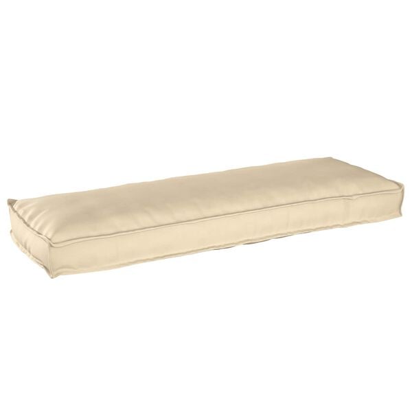 vidaXL Coj&iacute;n Beige 120 x 40 x 8 cm Tela Oxford