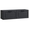 vidaXL Mueble para TV de pared Negro 98 x 31 x 30 cm