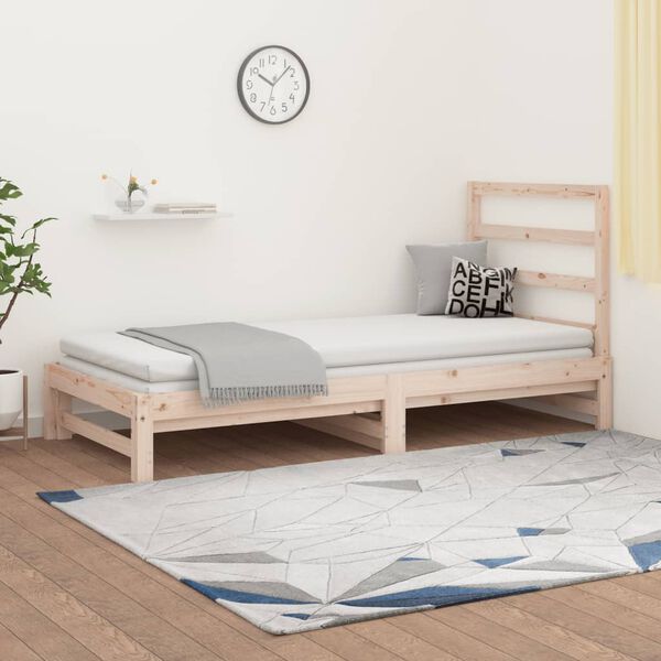 vidaXL Sof&aacute; cama extra&iacute;ble sin colch&oacute;n 2x(90x190) cm