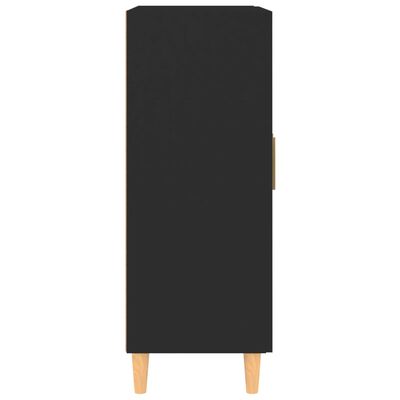vidaXL Aparador de madera contrachapada negro 69,5x34x90 cm