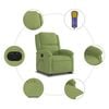 vidaXL Sill&oacute;n de masaje reclinable elevable terciopelo verde claro