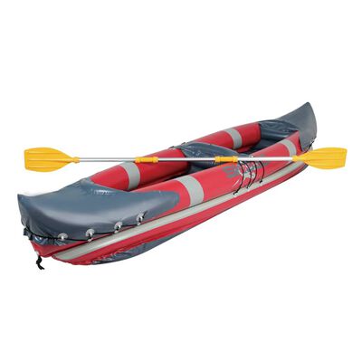 Bote kayak inflable con remos de aluminio