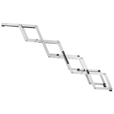 TRIXIE Escalera para mascotas plegable 4 peldaños aluminio 160x70 cm